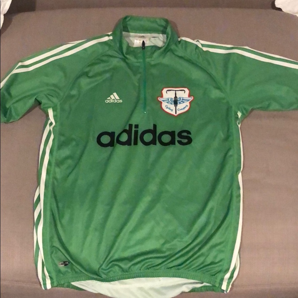 Adidas Green Cycling Jersey